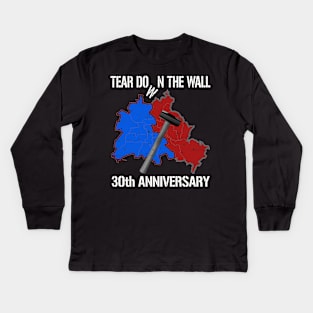 Tear Down the Wall Berlin Germany 30th Anniversary Kids Long Sleeve T-Shirt